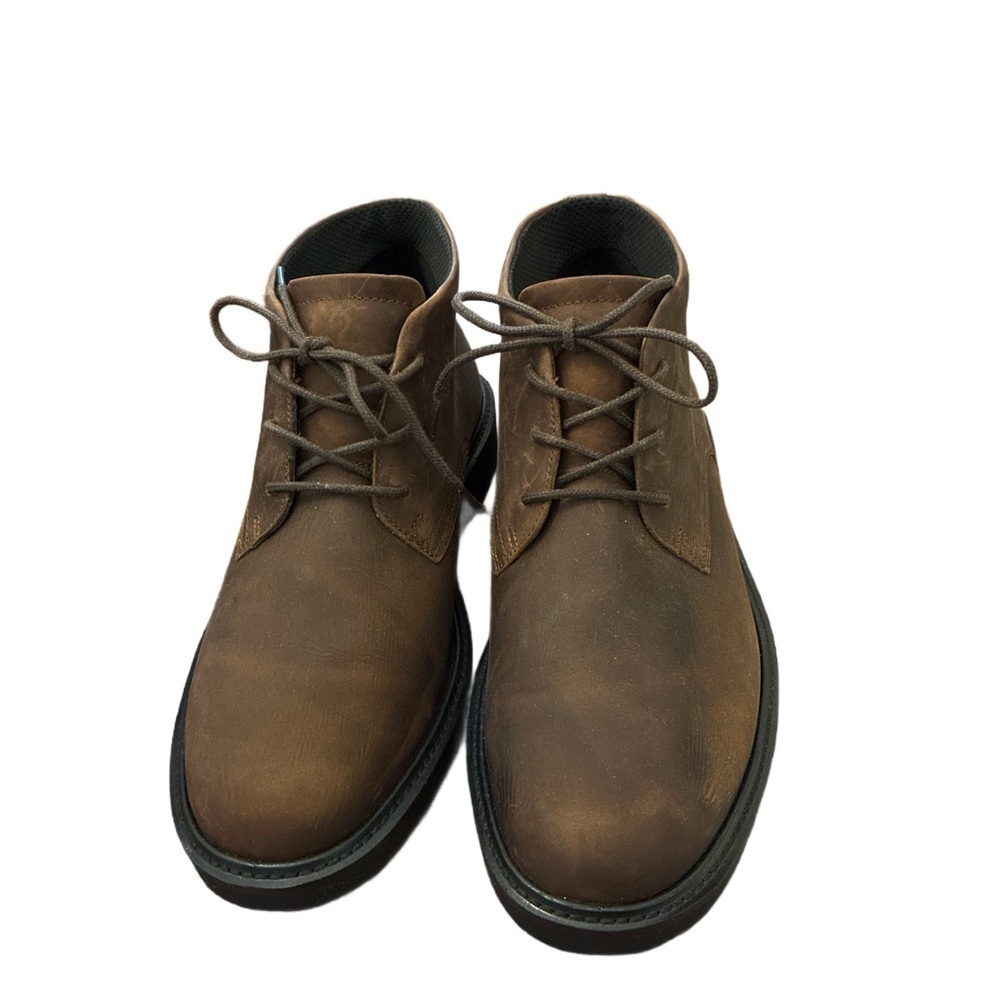 Ecco Men's Metropole London Dark Brown Suede Chukka Boots Size 9 NWOT